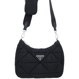 Prada Padded ReNylon Shoulder Crossbody Bag black